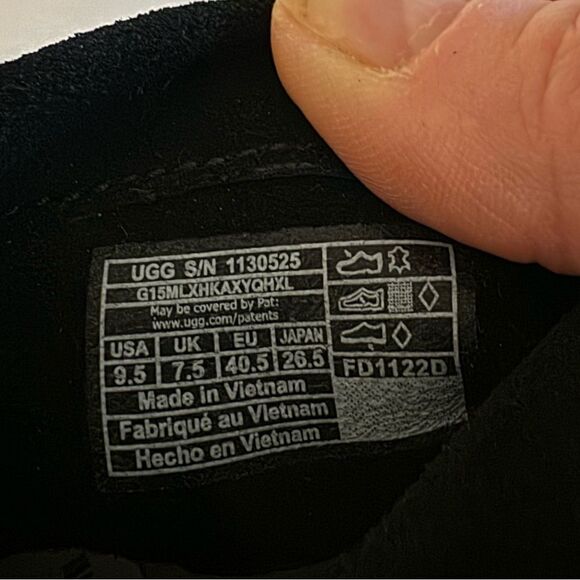 UGG Josefene Cuff Women's Suede Ankle Zip Boots in Black - Picture 11 of 15